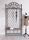 Metal Clothes Stand Wardrobe Stand with Shoe Rack Coat Rack Wall Mounted Cottage