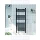 Modern Black Straight Heated Towel Rail Radiator Bathroom Ladder Warmer 22mm Rad