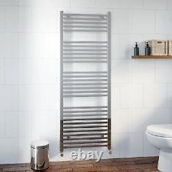 Modern Designer Square Bar Heated Bathroom Towel Rail Radiator Heating Chrome