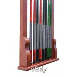 NEW BlueWave Products POOL TABLES NG2571W Antique Walnut Wall Mounted Cue Rack