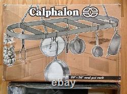 NEW Calphalon 20 x 56 Extra Large Oval Pot Rack Hard Anodized New-In-Box