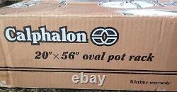 NEW Calphalon 20 x 56 Extra Large Oval Pot Rack Hard Anodized New-In-Box