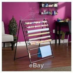 NEW Large Craft Storage Rack Wall Mount Wrapping Paper Roll Organizer Wrap Gift