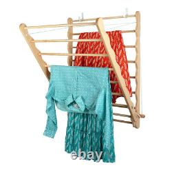 NEW Offer Laundry Ladder Airer in Beech wood, wall mounted clothes rack