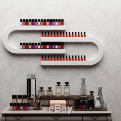 Nail Polish Shelf Rack Wall Mounted U Type Holder Hot White Cosmetics Organizer