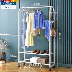 Nordic Wall Coat Rack Stand with Hangers for Bedroom Storage