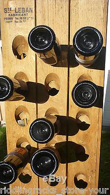 ORIGINAL Champagne Riddling Rack f. 30 Wine Bottles + Branding/ Different Colors
