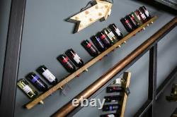 Oak Wine Rack Shelf Wine Storage Shelf Oak Plank Bottle Holder