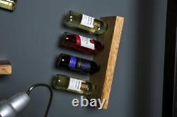 Oak Wine Rack Shelf Wine Storage Shelf Oak Plank Bottle Holder