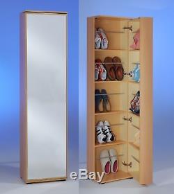 Penny 8 Mirrored Shoe Storage Cabinet/Cupboard. Shoe Rack Furniture Solution