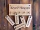 Personalised Rustic Wooden Key Holder, Ideal Housewarming, First Home Gift
