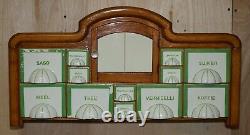 Petrus Regout & Co Maastricht Holland Art Deco Wall Mounted Kitchen Spice Rack