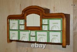 Petrus Regout & Co Maastricht Holland Art Deco Wall Mounted Kitchen Spice Rack