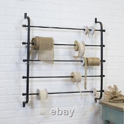 Plush Addict Iron Wall Mounted Ribbon Rack for Hanging, Organising or Storage