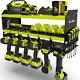 Power Tool Organiser Storage Rack Drill Holder 6 Pack (Ryobi Acid Green)