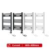 Prefilled Electric Heated Towel Rail Straight Curved Radiator Thermostatic Rads