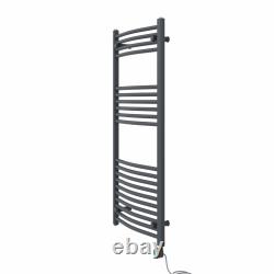 Prefilled Thermostatic Electric Heated Towel Rail Rads Radiator Straight Curved
