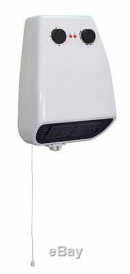 Prem-I-Air PTC Ceramic 2kW Wall Mounted Bathroom Heater Towel Warmer Rail Rack