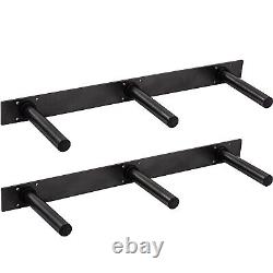 REBOXED Olympic Two Inch 2 Weight Plate Wall Mounted Storage Rack Pole Bumper