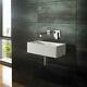 Resin Stone Basin Rectangular Bathroom Sink 450mm x 250mm Counter Wall Hung