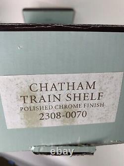 Restoration Hardware Chatham Train Rack Etagere Polished Chrome NIB Retails $595