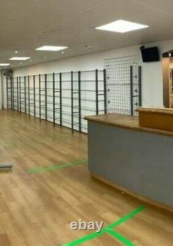 Retail Shop Fitting Display 7 Tempered Glass Shelves Shelving Rack Complete Bays