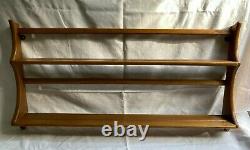 Retro Vintage Mid-Century Ercol Teak Wall Shelf Plate Rack 1960's 1970's