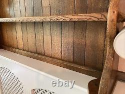 Rupert Nigel Griffiths Georgian style Solid Oak Antique Wall hanging plate rack