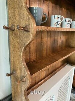 Rupert Nigel Griffiths Georgian style Solid Oak Antique Wall hanging plate rack