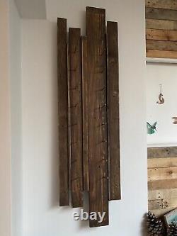 Rustic wall mounted wine rack