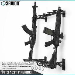 SAVIOR6 Gun Rifle Rack Vertical Carbine Hanger Shotgun Hook Wall Mount Display