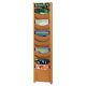 Safco Solid Wood Wall-Mount Literature Display Rack 11-1/4 x 3-3/4 x 48 Medium
