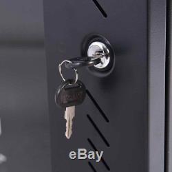Safstar Wall Mount Network Server Data Cabinet Enclosure Rack Glass Door Lock with