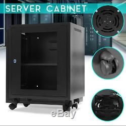 Server Cabinet Case 12U Wall Mount Network IT Server Cabinet Data Rack 53X40X60