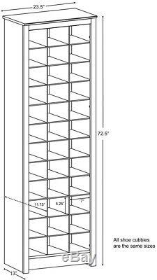 Shoe Storage Cabinet Organizer Holder Rack Display Closet Entryway Space Saving