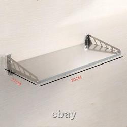 Single Layer Storage Rack Kitchen Microwave Oven Shelf Stainless Steel Wall Mont