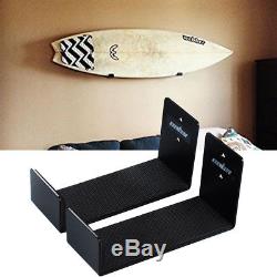 Skateboard Snowboard Wall Mounted Padded Rack Shop Display Shelf Storage Bracket
