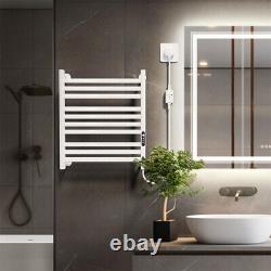 Smart Electric Ladder Heated Towel Rail Warmer Thermostatic Radiator LCD Display