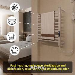 Smart Electric Ladder Heated Towel Rail Warmer Thermostatic Radiator LCD Display