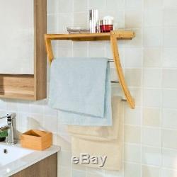 SoBuy Bathroom Wall Mounted Towel Rails, Storage Shelf Rack, FRG47-N, UK
