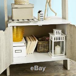 SoBuy Home Wood Standing Storage Rack Bookcase with Cabinet, FRG110-WN, UK