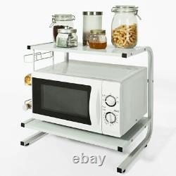 SoBuy Microwave Oven Rack Kitchen Storage Spice Holder Rack, FRG092-W, UK