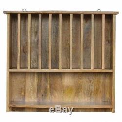 Solid wood Retro/Vintage/Urban/Rustic/Wall Mounted Solid Wood large Plate Rack