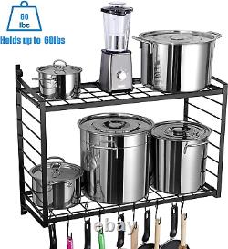 Sparkworks 2-Tiered Wall Mounted Pot Rack