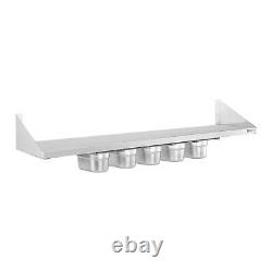 Spice And Herb Wall Mounted Spice Shelf Stainless Steel Practlcal And Functional