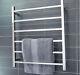 Square Chrome Heated Electric 6 Bar Towel Rack Ladder 304 Stainless Steel AU