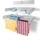 Step Up Laundry Drying Rack, Wall Mounted, Retractable Clothes Drying Rack, 25k