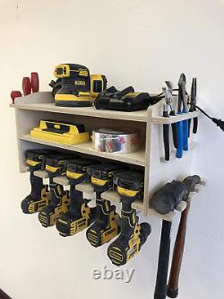 Steve'S Rack Shack Power Tool Storage Tool Holder Wall Mounted Drill Organizer