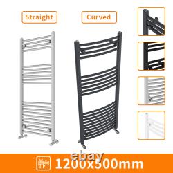 Straight Curved Heated Towel Rail Radiator Bathroom Ladder Warmer Heating Rads