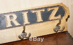 Stunning The Ritz Hand Carved Coat Rack With Bronzed Fittings Very Decorative